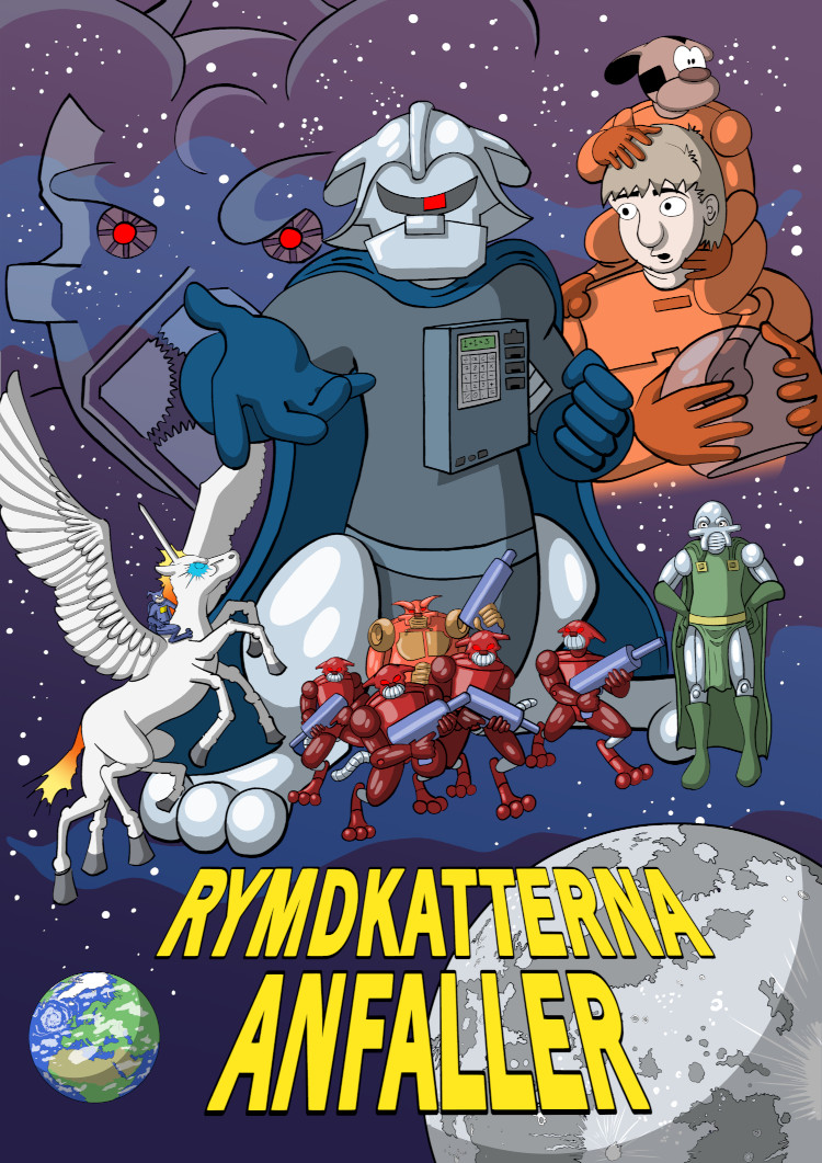 Omslag till Rymdkatterna Anfaller